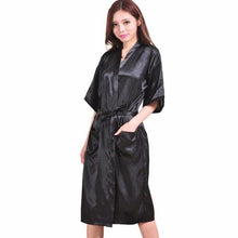 Load image into Gallery viewer, Red Plus Size Long Bride Bridesmaids Robe Sexy Lingerie Women&#39;s Wedding Party Kimono Robes Night Dress Woman Sleepwear Pajamas