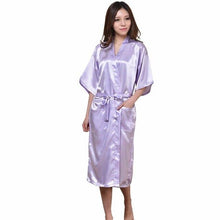 Load image into Gallery viewer, Red Plus Size Long Bride Bridesmaids Robe Sexy Lingerie Women&#39;s Wedding Party Kimono Robes Night Dress Woman Sleepwear Pajamas