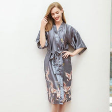 Load image into Gallery viewer, Sexy Women New Printed Robe Classic Red Animals Sleepwear Home Dress Bridesmaid Bride Wedding Robes Kimono Nightwear Bath Gown
